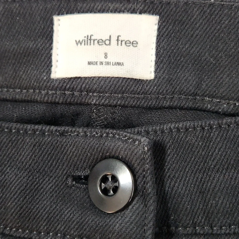 Aritzia Wilfred Free Modern Cargo Pant Black Denim